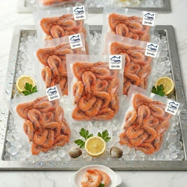 กุ้งขาวต้มแช่แข็ง กล่อง 12.5 กิโลกรัม