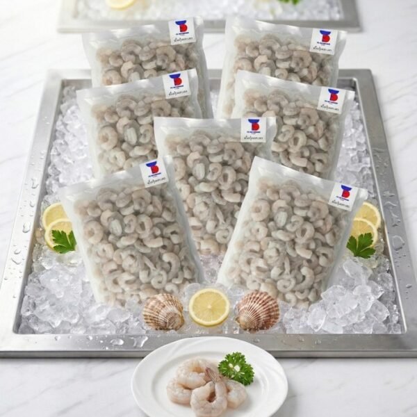 เนื้อกุ้งแกะสดแช่แข็ง กล่อง 10 กิโลกรัม